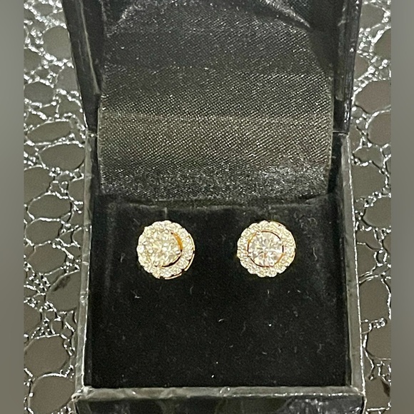 Diamond Bracelet- 3.54 Carats in 14K Gold & Some 23.5K Gold Bangles - Picture 13 of 14